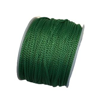 US Ropes Tactical Nylon Micro Cord 1.18mm X 125ft Lightweight Braided Cord (3/64" Diameter) on Spool Camping Boating Home Fishing Garden Jewelry 90lb Test Breaking Load (Kelly Green)