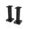 Kanto SX22 Universal Fillable Speaker Floor Stands for Bookshelf Speakers | 22" Tall | Adjustable Isolation Feet | Dedicated Cable Channel | Fill Bags & Level Incl. | Pair | Black view 1