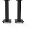 Kanto SX22 Universal Fillable Speaker Floor Stands for Bookshelf Speakers | 22" Tall | Adjustable Isolation Feet | Dedicated Cable Channel | Fill Bags & Level Incl. | Pair | Black view 4