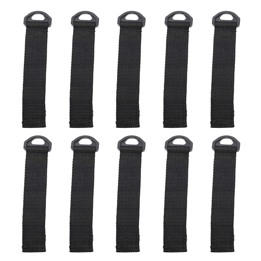 1-in x 11 -in Nylon Rope Storage Strapes, Hook and Loop Closure, Cable Management, Rope Organizer (10PK)