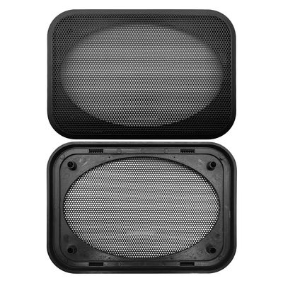 2X DRPSODAC Speaker Dust Grill Cover ABS Plastic Decorative Circle Metal Mesh for 4x6 inch Car Home Audio Loudspeakers Protection 162x111mm/6.38"x4.37"