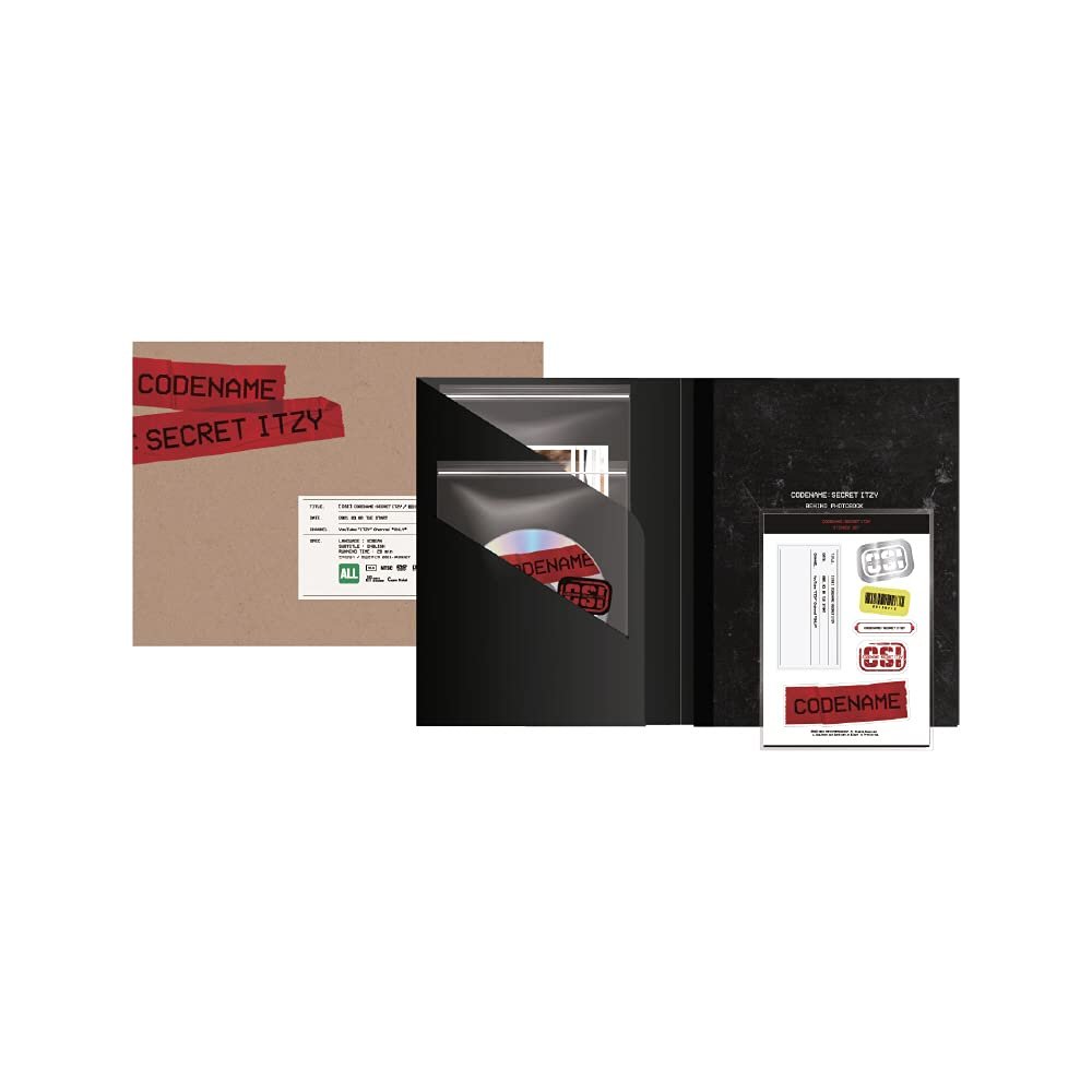 JYP Ent. [DVD] ITZY - Codename : Secret ITZY Behind DVD PHOTOBOOK Package+Extra Photocards Set (KTMCD0882)