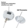 3 Pack Refrigerator Lock Combination Coded Fridge Lock Freezer Child Safety Lock Door Lock with Strong Adhesive No Keys Need White view 3