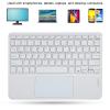 10in Keyboard with Touchpad Smartphones, for Tablets, Laptops, and Desktop Computers (White) view 3