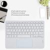 10in Keyboard with Touchpad Smartphones, for Tablets, Laptops, and Desktop Computers (White) view 4