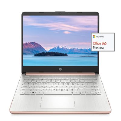 HP 2022 14" HD Laptop Light-Weight, AMD 3020e(Up to 2.6GHz), 8GB RAM, 256GB SSD + 64GB eMMC, 1 Year Office 365, WiFi, Bluetooth 5, USB Type-A&C, HDMI, Webcam, Win10