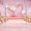 10X10ft Heavy Duty Backdrop Stand for Parties for Curtains Modern Wedding Stainless Pipe Backdrop Support Stand Kit Studio Wedding Curtain Frame with Base Stand for Backdrops view 4