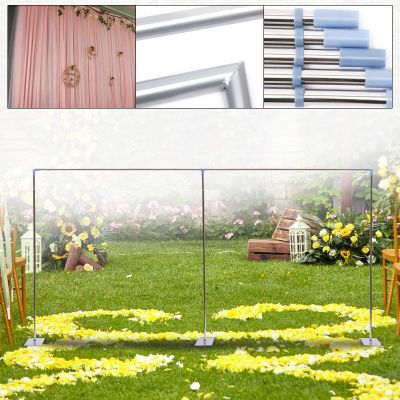 10'X 20' Pipe and Drape Backdrop Kit Heavy Duty Backdrop Stand for Parties, Background Stand, Pipe Stand Curtain Frame