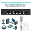 100-240V 5-Port SPOE VLAN Injector 5 Port Fast 10/100/1000Mbps Transmission Network VLAN Hub Long Range PoE Switch(U.S. regulations, Transl) view 3