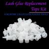 AKOAK 100 Pcs Eyelash Glue Bottle Replacement Mouth Tips, Lash Extension Supplies, Eyelash Glue Nozzle Tips for Home Salon Extensions Tools view 2