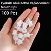 AKOAK 100 Pcs Eyelash Glue Bottle Replacement Mouth Tips, Lash Extension Supplies, Eyelash Glue Nozzle Tips for Home Salon Extensions Tools view 3