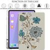 DuraSafe Cases for iPad Air 6th 2024 / Air 11" Air 5th 2022 Air 4th 2020 10.9 Inch A2588 A2316 MM6R3LL/A MM6T3LL/A Clear Back TPU Silicone Back Printed Case Pencil Holder - Watercolor Flowers view 4