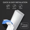 EVEO Cable Hider Wall 306 - Cable Raceway Cord Hider - Wire Covers for Cords on Wall, Cord Cover, Wall Cable Hider, Cable Concealer, Wire Hiders for TV on Wall - 20X (L16 W0.95 H0.5) - Medium | Grey view 2