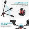 Camera Tripod Boom Arm,Aluminum Alloy Camera Tripod Overhead SLR Camera Cross Arm Bracket Extension Rod with Rubber Pad,for Camera view 2