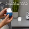 Cordinate Wireless Charging Station Compatible Only with AirPods and AirPods Pro, 5W Qi Charger, Ear Buds, Indicator Light, Great for Home or Office, 4ft. USB-A to USB-C Cable, White, 58616 view 4