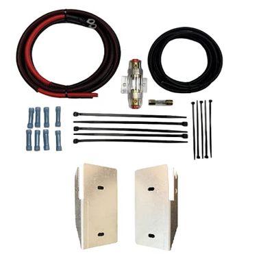 Batwing amplifier mount. Fits 2006 to 2013 Harley Davidson batwing motorcycles equipped with a stock or aftermarket radio. Wire kit option. Easy install! (Small Amplifier Mount With CCA Amp Wire Kit)