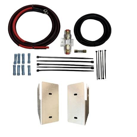 Batwing amplifier mount. Fits 2006 to 2013 Harley Davidson batwing motorcycles equipped with a stock or aftermarket radio. Wire kit option. Easy install! (Small Amplifier Mount With CCA Amp Wire Kit)