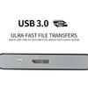 PANGQIE Portable SATA External Hard Drive HDD 2TB 1TB 500GB USB3.0 Ulra-Fast File Transfers (1TB, Black) view 3