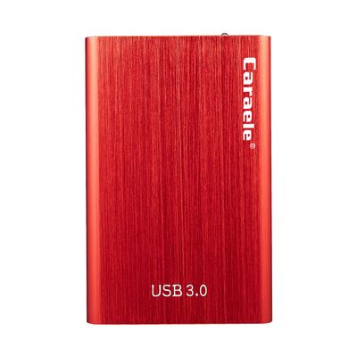 PANGQIE Portable SATA External Hard Drive HDD 2TB 1TB 500GB USB3.0 Ulra-Fast File Transfers (2TB, Red)