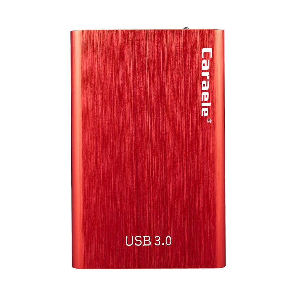 PANGQIE Portable SATA External Hard Drive HDD 2TB 1TB 500GB USB3.0 Ulra-Fast File Transfers (2TB, Red)