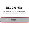 PANGQIE Portable SATA External Hard Drive HDD 2TB 1TB 500GB USB3.0 Ulra-Fast File Transfers (2TB, Red) view 3