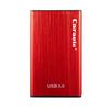 PANGQIE Portable SATA External Hard Drive HDD 2TB 1TB 500GB USB3.0 Ulra-Fast File Transfers for Windows, Mac and Linux (2TB, Red) view 2