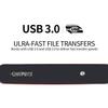 PANGQIE Portable SATA External Hard Drive HDD 2TB 1TB 500GB USB3.0 Ulra-Fast File Transfers for Windows, Mac and Linux (2TB, Red) view 3