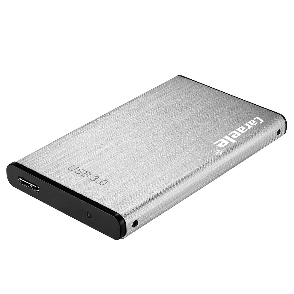 PANGQIE Portable SATA External Hard Drive HDD 2TB 1TB 500GB USB3.0 Ulra-Fast File Transfers for Windows, Mac and Linux (2TB, Silver)