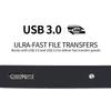 PANGQIE Portable SATA External Hard Drive HDD 2TB 1TB 500GB USB3.0 Ulra-Fast File Transfers for Windows, Mac and Linux (2TB, Silver) view 3