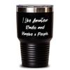 Sarcasm Amateur Radio, I Like Amateur Radio and Maybe 3 People, Amateur Radio 30oz Tumbler From view 1