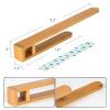 Self Adhesive Bamboo Towel Holder -- No Drilling Hand Towel Ring Strong Hold Self Adhesive Bathroom Towel Bar Bamboo Towel Rack Sticky Towel Hanger for Kitchen Living Room Bedroom view 2