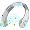 AQUYY Portable Hanging Neck Fan, Hands Free Neckband Cooling Fan with 3 Wind Speeds, USB Rechargeable Quiet Neck Cooler, Personal Air Conditioner for Outdoor Sports Indoor Office, 1800mAh*2 White view 1
