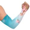 WELLDAY Beautiful Cosmos Flowers Gardening Sleeves with Thumb Hole UV Sun Protection Farm Sleeves for Women Men view 2