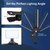 King Ma Portable Selfie Phone Light, 3 Modes LED Clip on Light Rechargeable Video Light for iPhone Pictures, TikTok Vlog, Computer Laptop Video Conferencing view 4