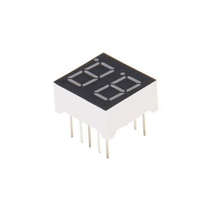 Bettomshin LED Digital Tube Common Cathode 10 Pin 2 Bit 0.59 x 0.55 x 0.31inch(LxWxH) 0.28'' Red Display Digital Tube 3621AH 5pcs