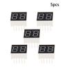 Bettomshin LED Digital Tube Common Cathode 10 Pin 2 Bit 0.59 x 0.55 x 0.31inch(LxWxH) 0.28'' Red Display Digital Tube 3621AH 5pcs view 2