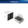 Bettomshin 3pcs LED Digital Dispaly Common Anode 10 Pin 2 Bit 0.59 x 0.55 x 0.31inch(LxWxH) 0.28'' Red Display Digital Dispaly 3621BH view 3