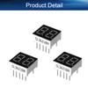 Bettomshin 3pcs LED Digital Dispaly Common Anode 10 Pin 2 Bit 0.59 x 0.55 x 0.31inch(LxWxH) 0.28'' Red Display Digital Dispaly 3621BH view 4