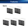 Bettomshin LED Digital Dispaly Common Anode 10 Pin 2 Bit 0.59 x 0.55 x 0.31inch(LxWxH) 0.28" Red Display Digital Dispaly 3621BH 5Pcs view 4