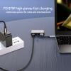 Docking Station, 4K 4 in 1 USB C to Converter, Power Adapter Hub, USB3.0 5Gbps, PD Port, for Tablets, Laptops, Desktop view 3