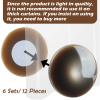 Jetec 12 Pcs/6 Sets Magnetic Curtain Weights No Sew Shower Curtain Magnets Gray Plastic Shower Curtains Liner Clips for Light Curtains Tablecloth Liner view 2