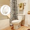 Jetec 12 Pcs/6 Sets Magnetic Curtain Weights No Sew Shower Curtain Magnets Beige Plastic Shower Curtains Liner Clips for Light Curtains Tablecloth Liner view 2