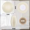 Jetec 12 Pcs/6 Sets Magnetic Curtain Weights No Sew Shower Curtain Magnets Beige Plastic Shower Curtains Liner Clips for Light Curtains Tablecloth Liner view 3