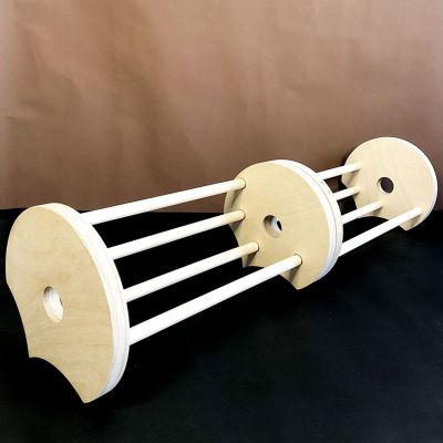 DCFV CD Storage Rack, Solid Wood Multifunctional Shrink Storage Rack, Small Space and Large Capacity, Size 31 * 7.9 Inch