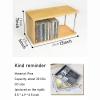 CD Storage Rack, PS4 Game Disc Rack,Solid Wood Desktop CD Rack,Suitable for Living Room Restaurant Cafe Lounge Bar Ballroom view 2