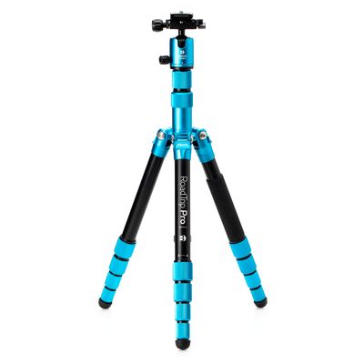 Benro MeFOTO Roadtrip PRO Travel Tripod, Ballhead and Monopod in Pacific Blue, 1 Series Aluminum Legs, 4 Leg Sections, Twist Leg Locks, Carrying Case (BMRTPROABLU)