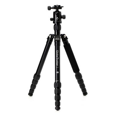 Benro MeFOTO Globetrotter Travel Tripod, Ballhead and Monopod in Black, 2 Series Aluminum Legs, 4 Leg Sections, Twist Leg Locks, Padded Carrying Case (BMGTABLK)
