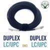 Elfcam - 25m Outdoor and Indoor Shielded Armored Fiber Optic Cable LC/UPC to LC/UPC OM3 Multimode Duplex 50/125m LSZH, Black (25M) view 4