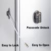 FIGEPO Fridge Lock Combination Coded Child Safety Lock with Strong Adhesive, No Keys Needed (1, Grey) view 2