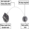 FIGEPO Fridge Lock Combination Coded Child Safety Lock with Strong Adhesive, No Keys Needed (1, Grey) view 4